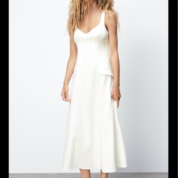 Zara Dresses & Skirts - NWT Zara white textured dress